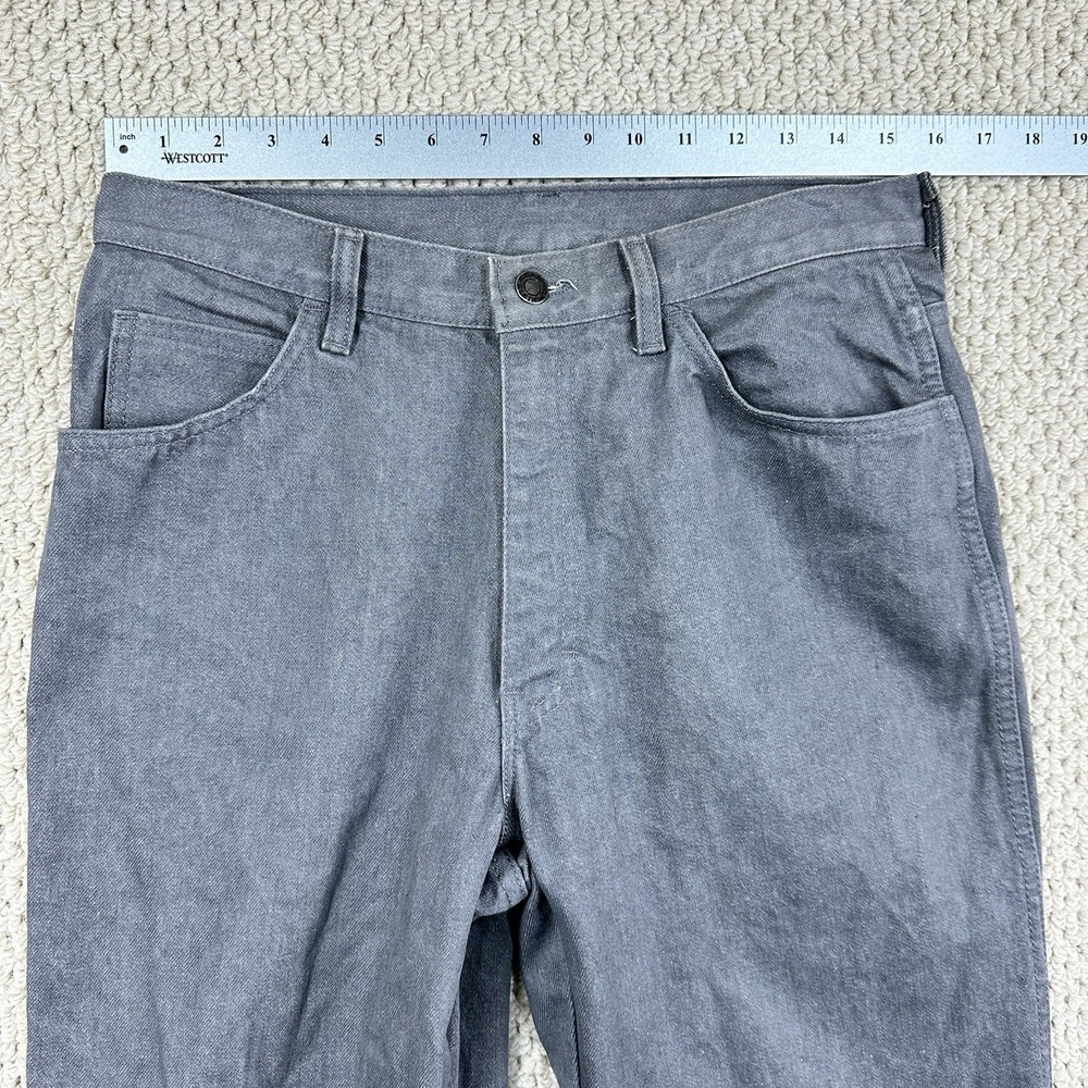 Vtg Calvin Klein Jeans Fits Men 31x35 Gray Straight Leg 80s USA Made Scovill - Picture 7 of 14